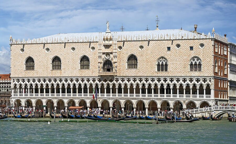 Doges Palace facing the lagoon Venice