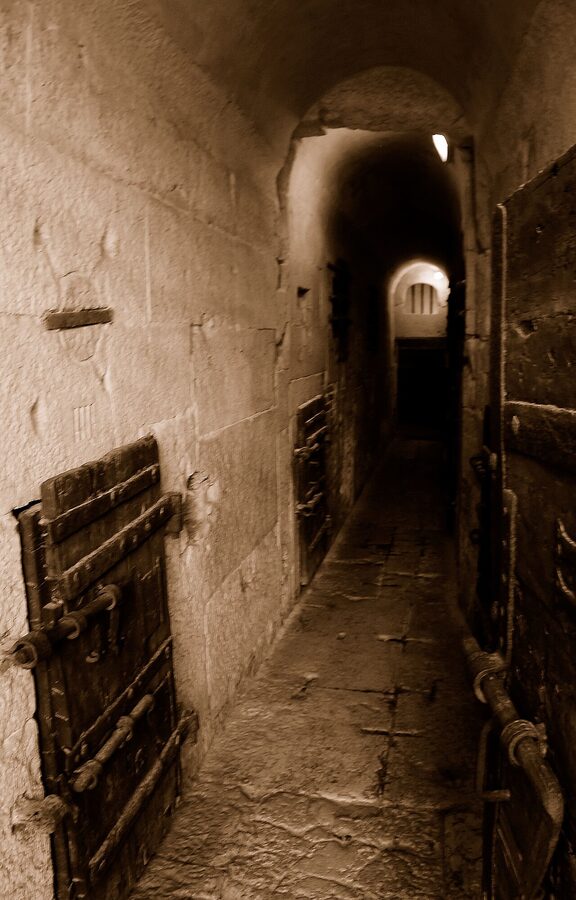 I Piombi prison cells inside the Doges Palace Venice