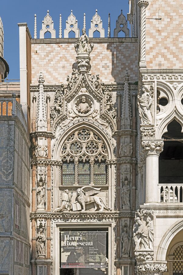 Porta della Carta entrance of the Doges Palace Venice