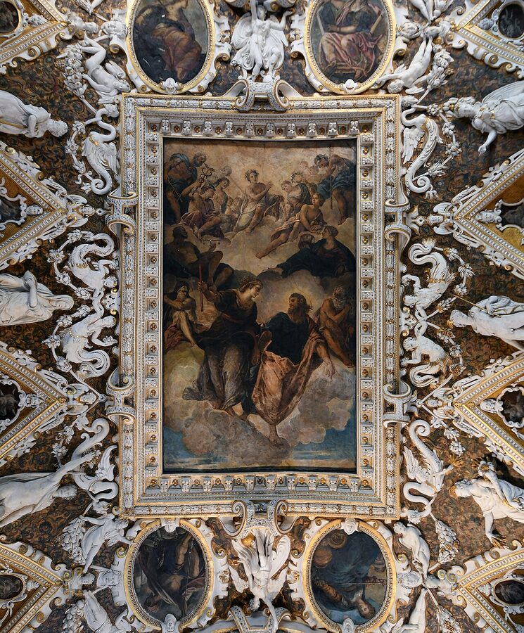 Sala delle Quattro Porte ceiling Doges Palace