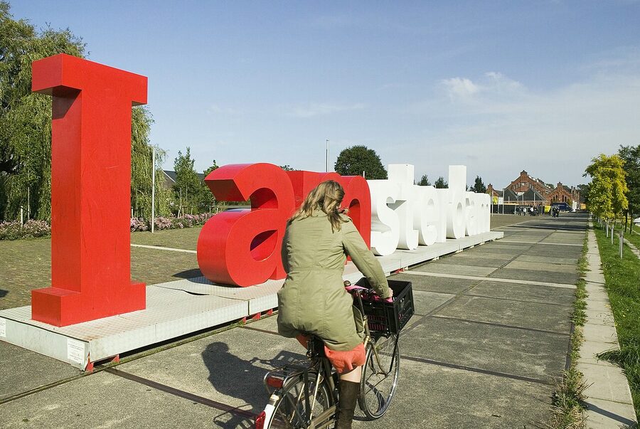 Entrance to the Westergasfabriek complex on Polonceaukade Amsterdam