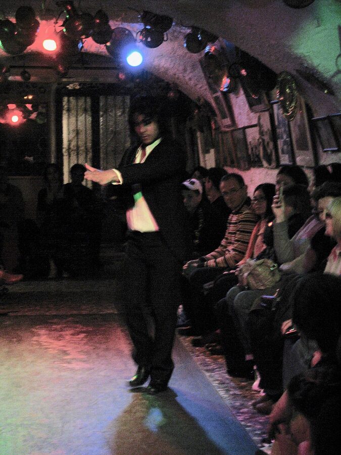 Flamenco guitarist accompanying singer Granada