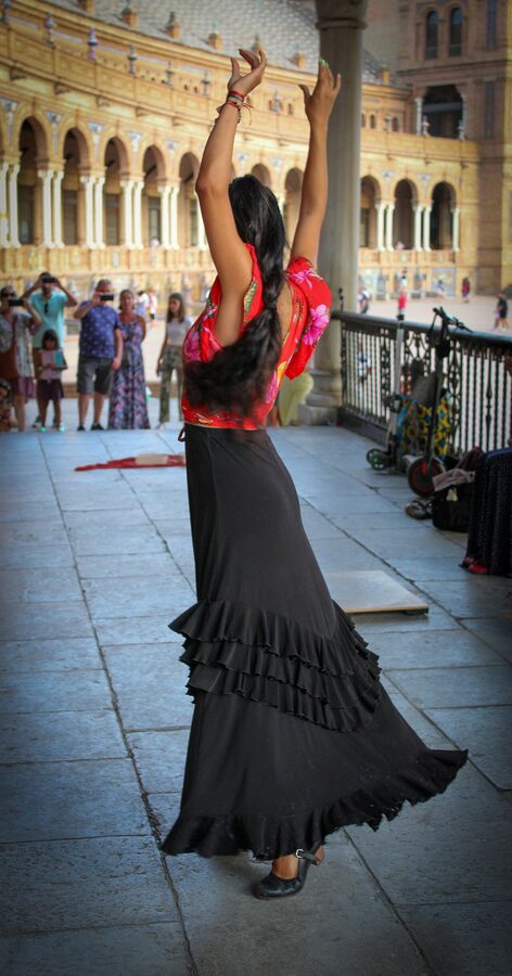 A flamenco poster celebrating UNESCO Intangible Cultural Heritage status
