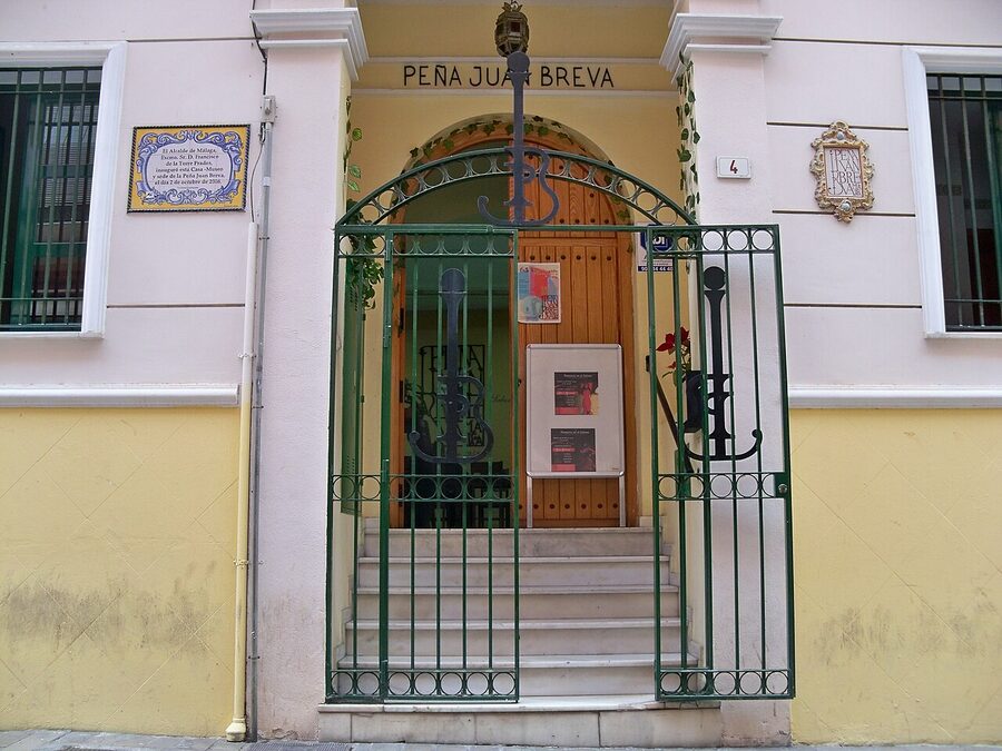 Entrance of Peña Juan Breva, Málaga old town