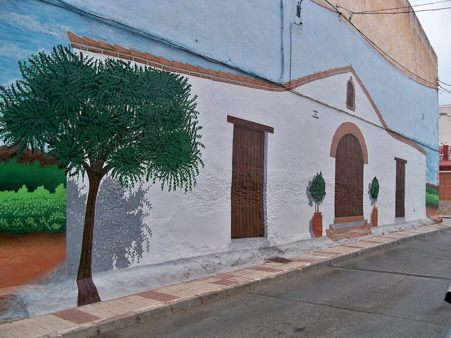 Verdiales mural by Mones Graffiti, Málaga 2022