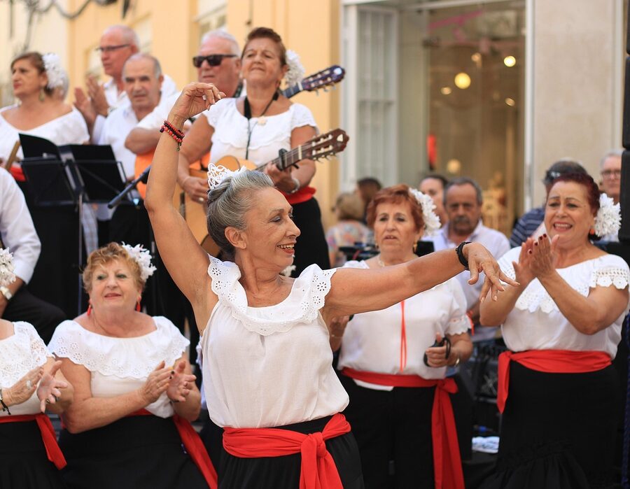 Older flamenco dancer in Andalusia
