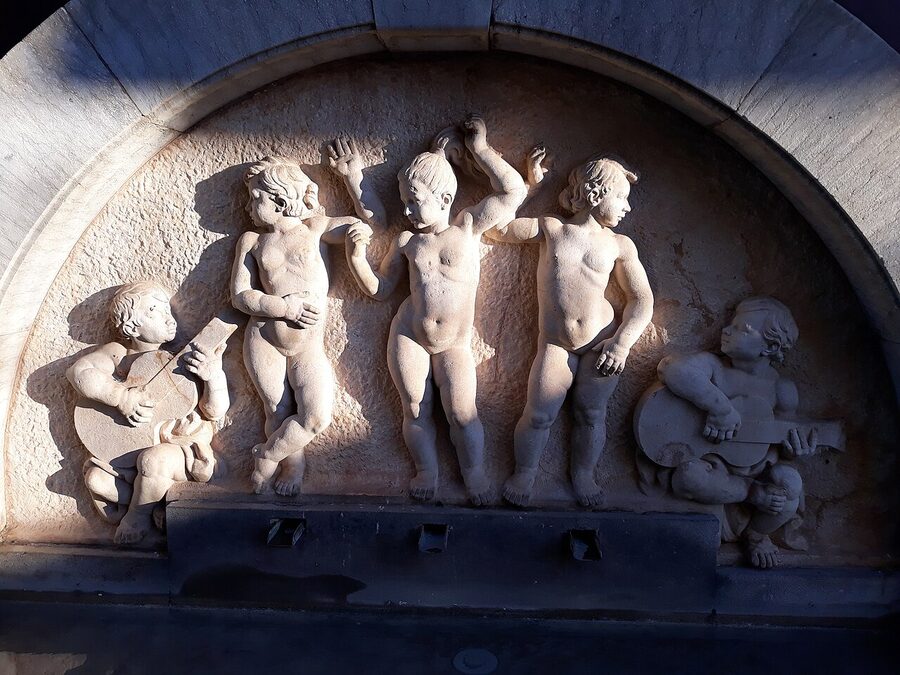 Font Carmen Amaya fountain monument in Barcelona