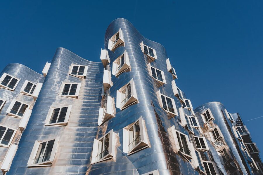 Frank Gehry's Neuer Zollhof in Dusseldorf