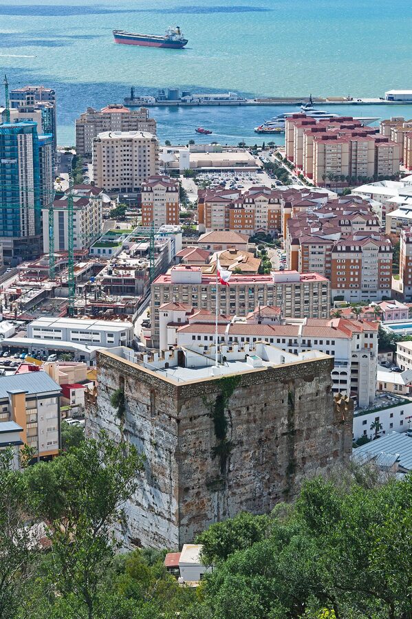The Moorish Castle of Gibraltar from Willis's Road
