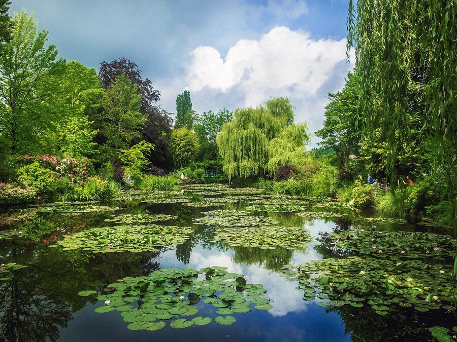 Monet's flower beds at the Clos Normand Giverny