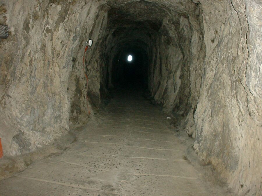 The Great Siege Tunnels in the Rock of Gibraltar