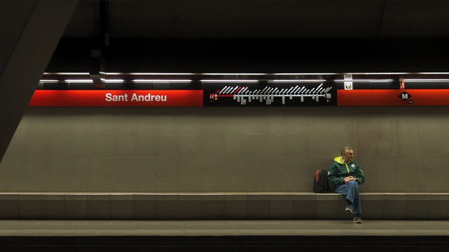 Sant Andreu station Barcelona platform