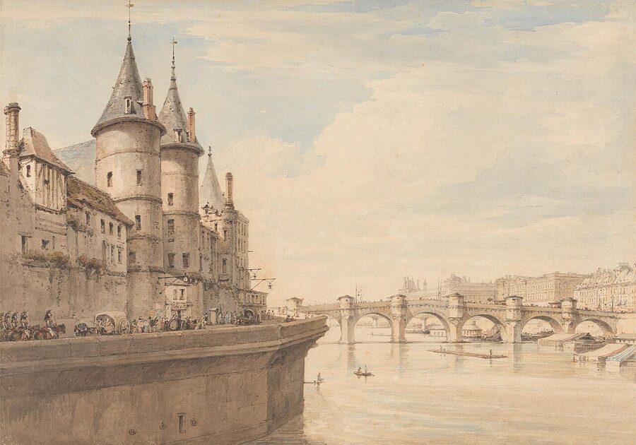 Henry Edridge Conciergerie Paris 1819 watercolour
