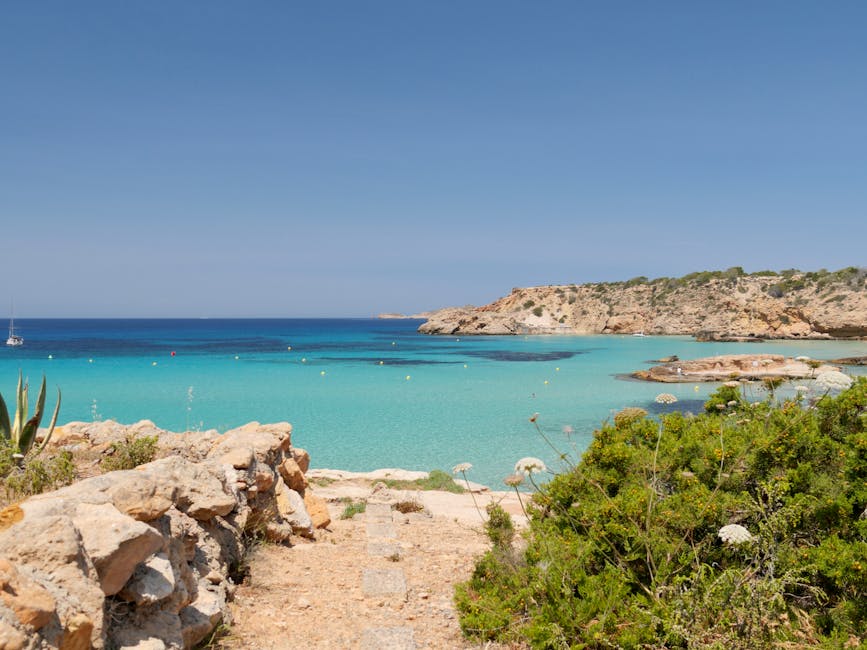 Cala Tarida beach Ibiza turquoise waters