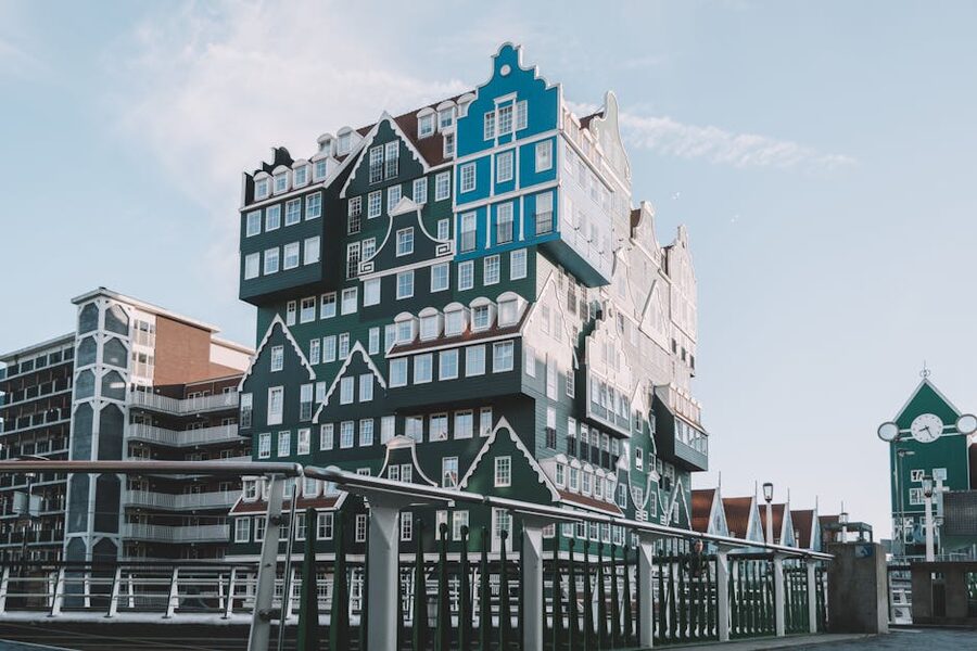 Inntel Hotel Zaandam stacked-houses architecture