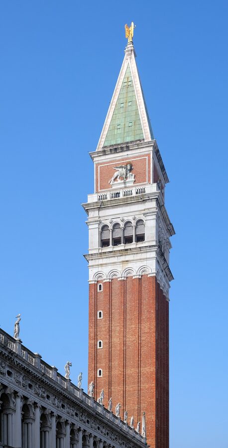 Campanile bell tower of St Mark's Basilica Venice
