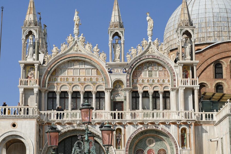 St Mark's Basilica facade in Venice