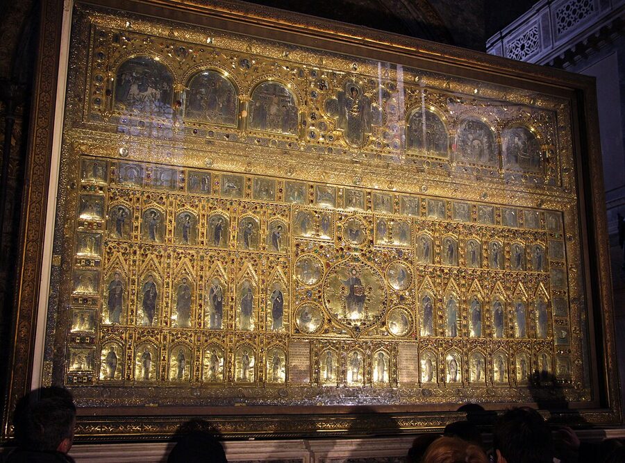 Pala d'Oro golden altarpiece in St Mark's Basilica Venice