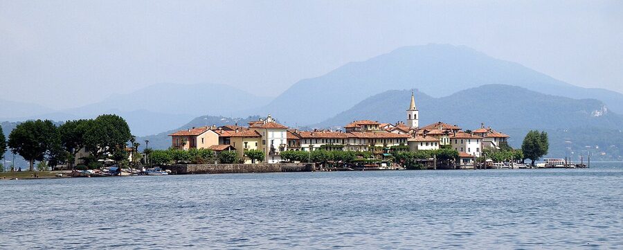 The fishing village of Isola dei Pescatori in the Borromean archipelago