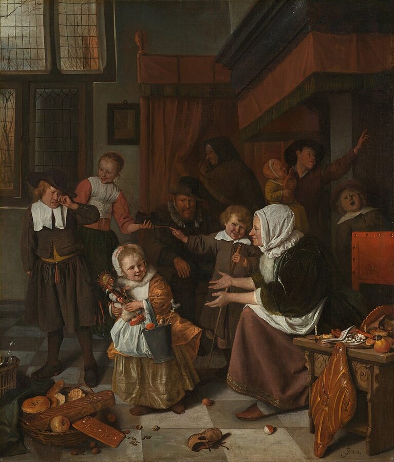 Jan Steen The Feast of Saint Nicholas at the Rijksmuseum