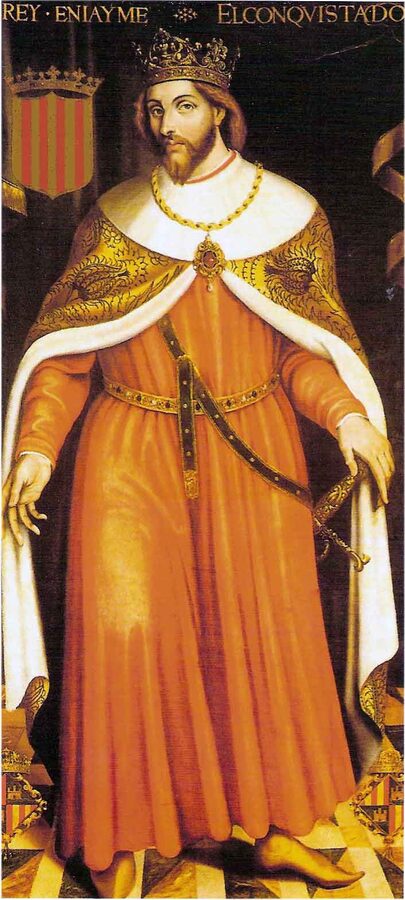 Jaume I of Aragon statue in Palma