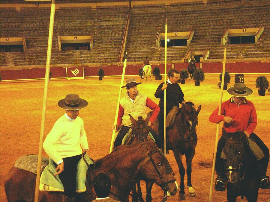 A group of doma vaquera riders