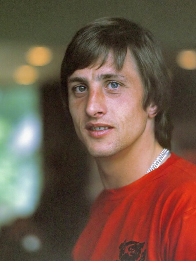 Johan Cruijff portrait, 1974, the season of the World Cup final