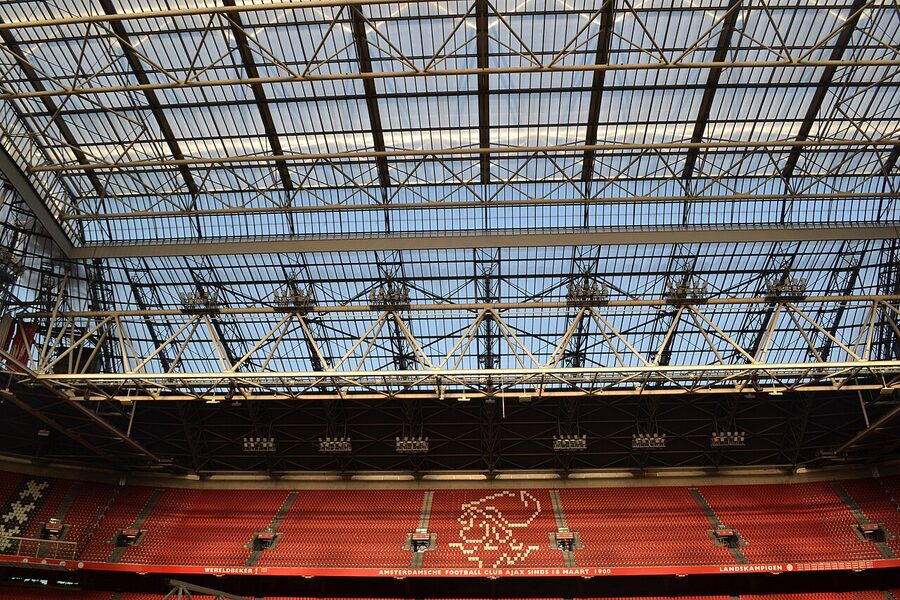 Trophy hall at the Ajax Museum inside the Johan Cruijff Arena
