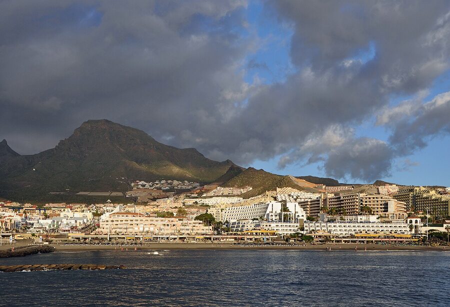 Costa Adeje coastline cliffs