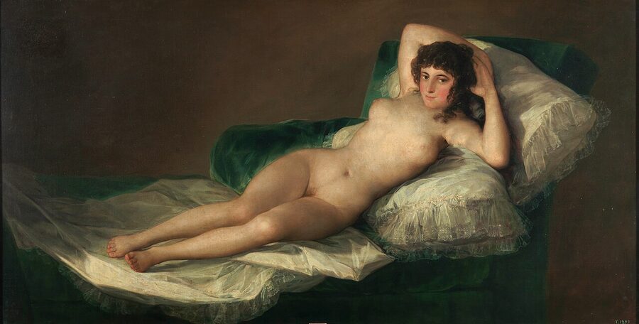 La Maja Desnuda by Francisco de Goya housed in Room 36 of the Prado Museum