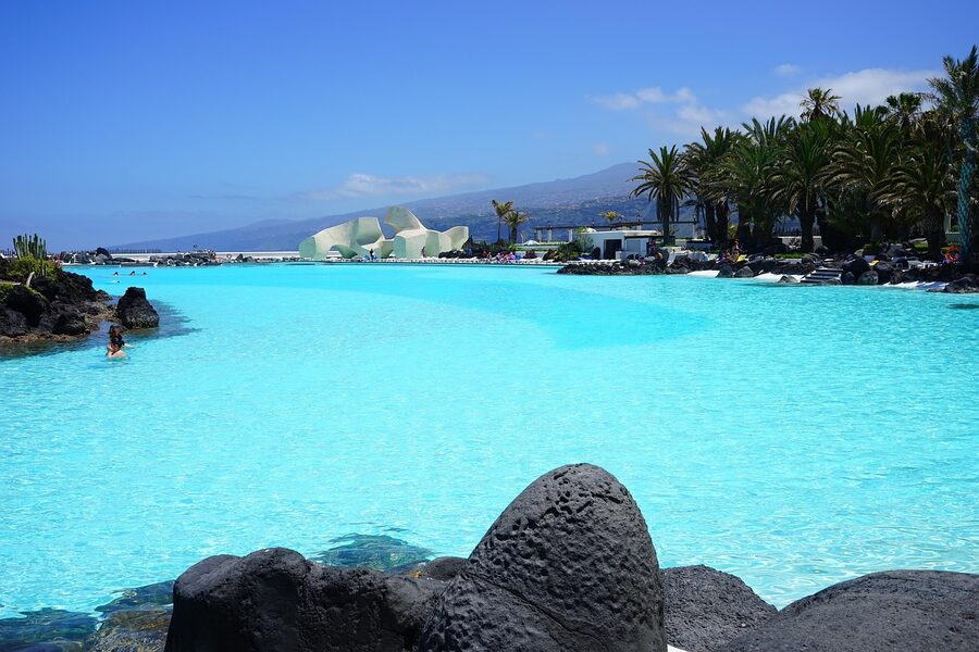 Lago Martiánez seawater pools in Puerto de la Cruz