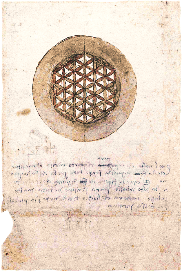 Folio 309v from Leonardo da Vinci's Codex Atlanticus showing geometrical sketches