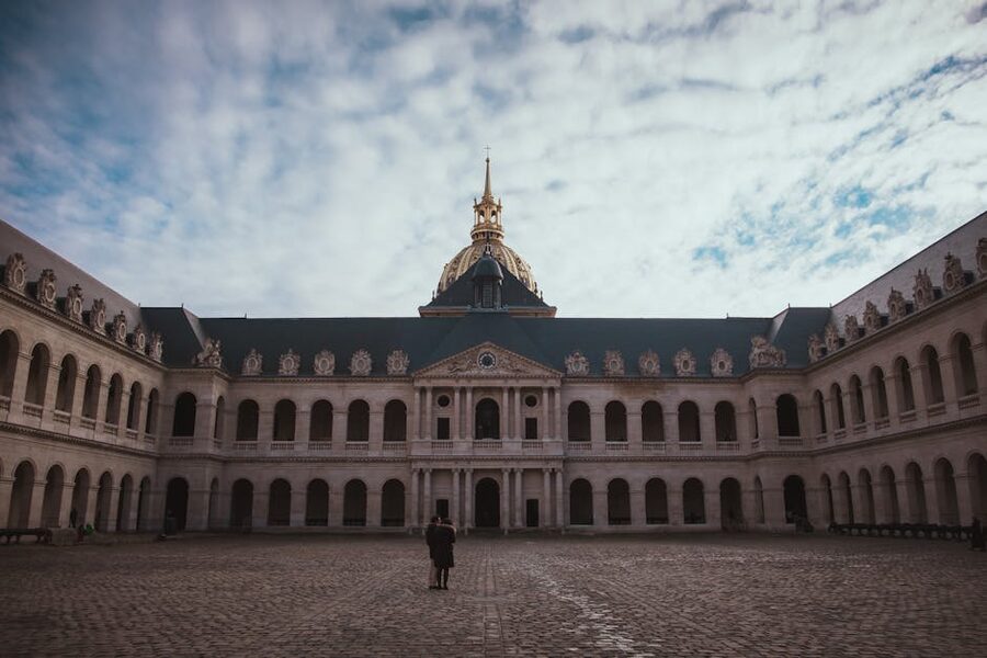 Cour d'Honneur courtyard at Les Invalides
