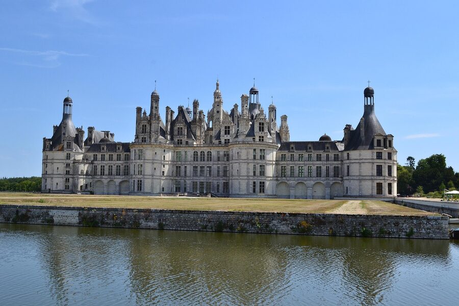 Chambord Renaissance castle roofline Loire France
