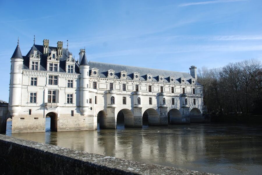 Chenonceau bridge over the River Cher Loire Valley