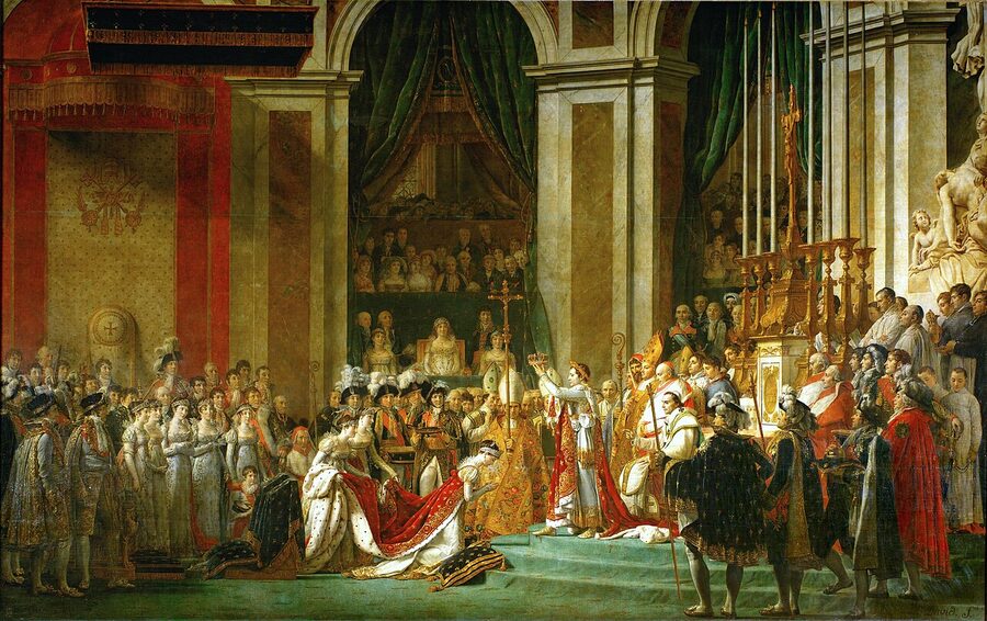 The Coronation of Napoleon by Jacques-Louis David 1807 Louvre