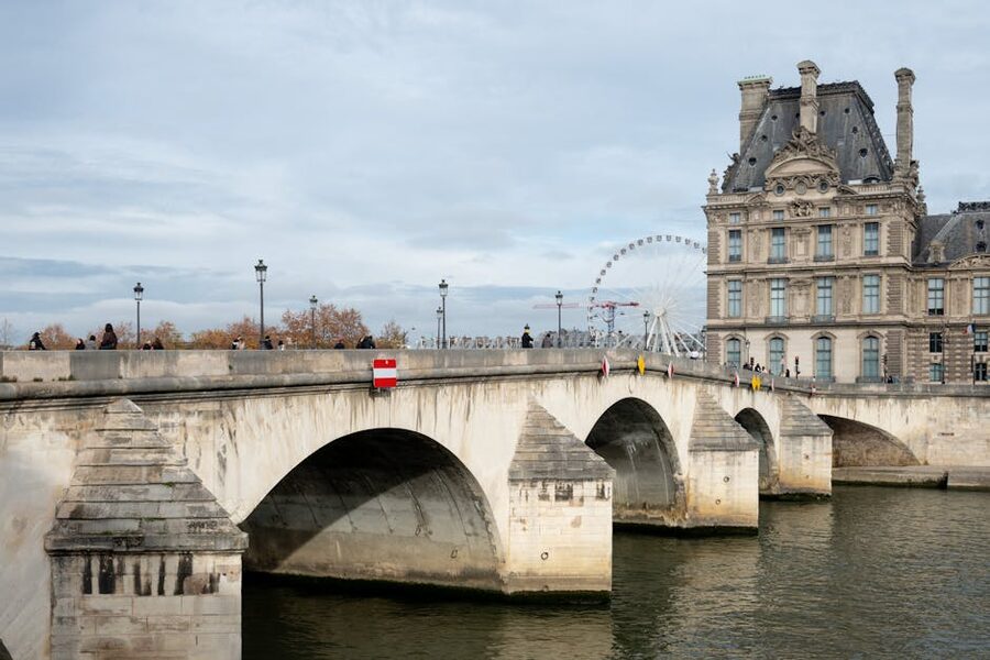 Pont du Carrousel and the Louvre from the Seine