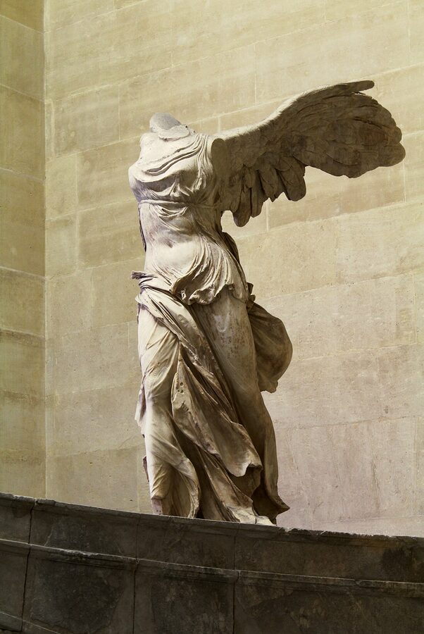Winged Victory of Samothrace at top of Daru staircase Louvre