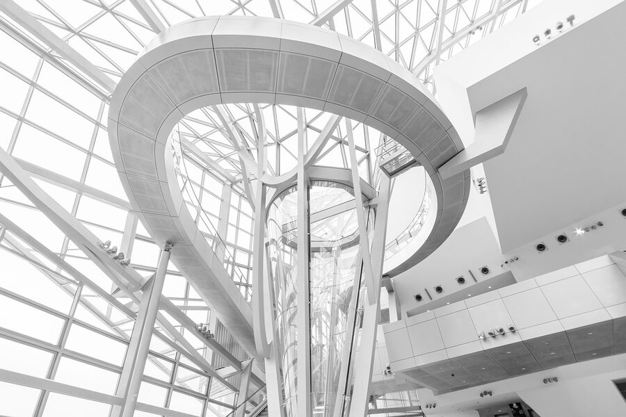 Modern architecture at Lyon Confluence district