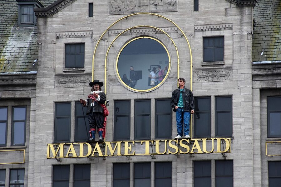 Marie Tussaud wax figure historical portrait