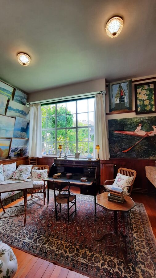 Interior view of Maison de Claude Monet at Giverny