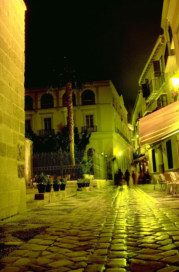 Old quarter alley behind the Picasso museum, Malaga