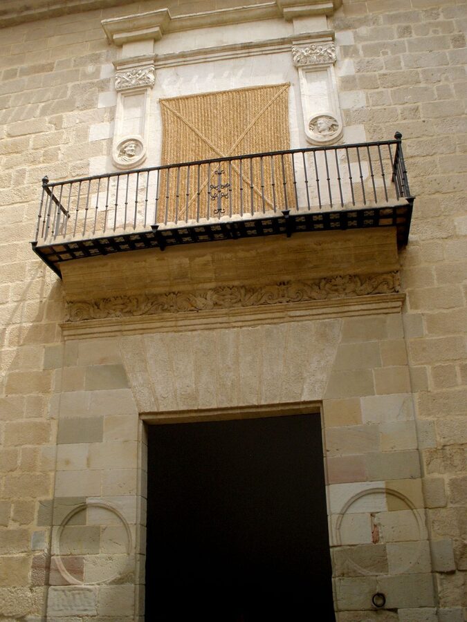 Buenavista Palace side view from the street, Museo Picasso Malaga