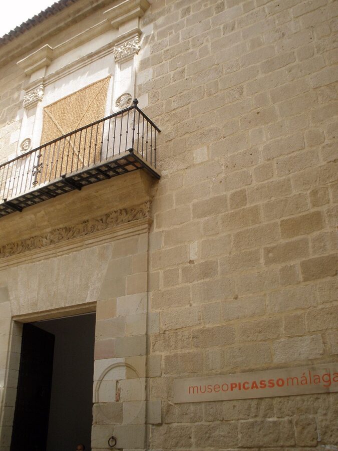 Renaissance Buenavista Palace front in Malaga old town