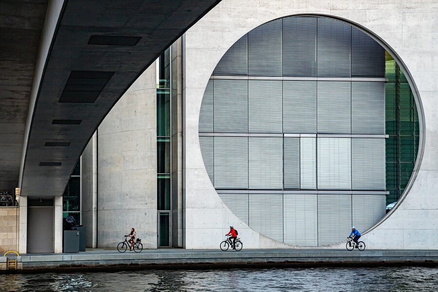 Marie-Elisabeth-Lüders-Haus building on the Spree in Berlin's government district