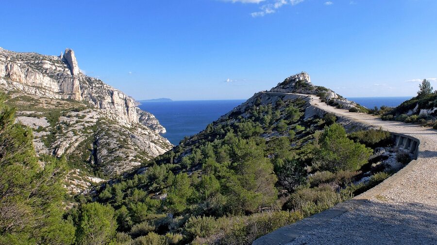Calanque near Cassis Mediterranean