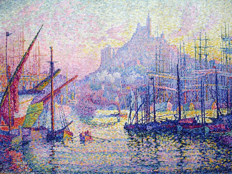 1905 Paul Signac painting of Notre Dame de la Garde Marseille