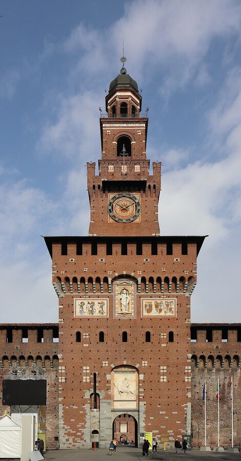 Castello Sforzesco main entrance Milan