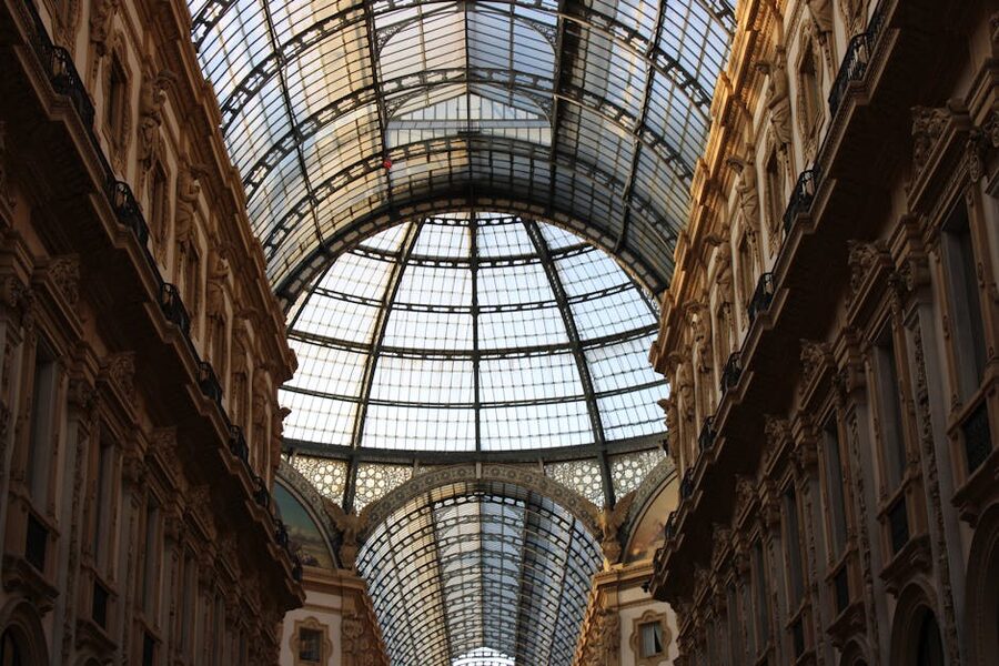 Glass ceiling of Galleria Vittorio Emanuele II