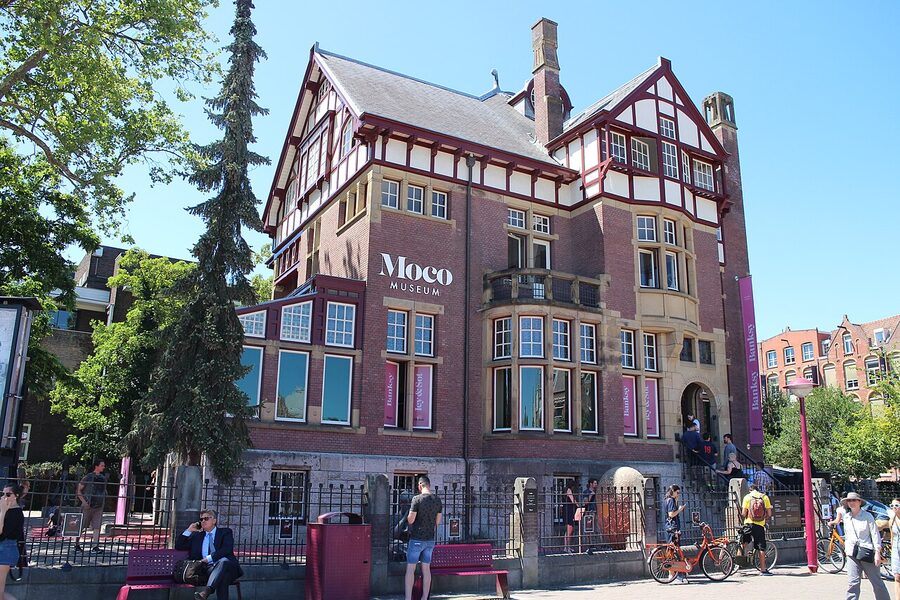 Moco Museum Amsterdam summer 2018 exterior